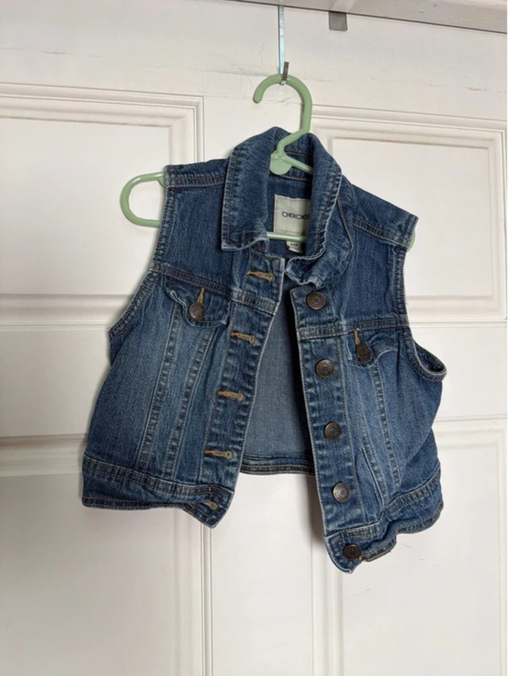 Girls Denim Vest Cherokee 6x